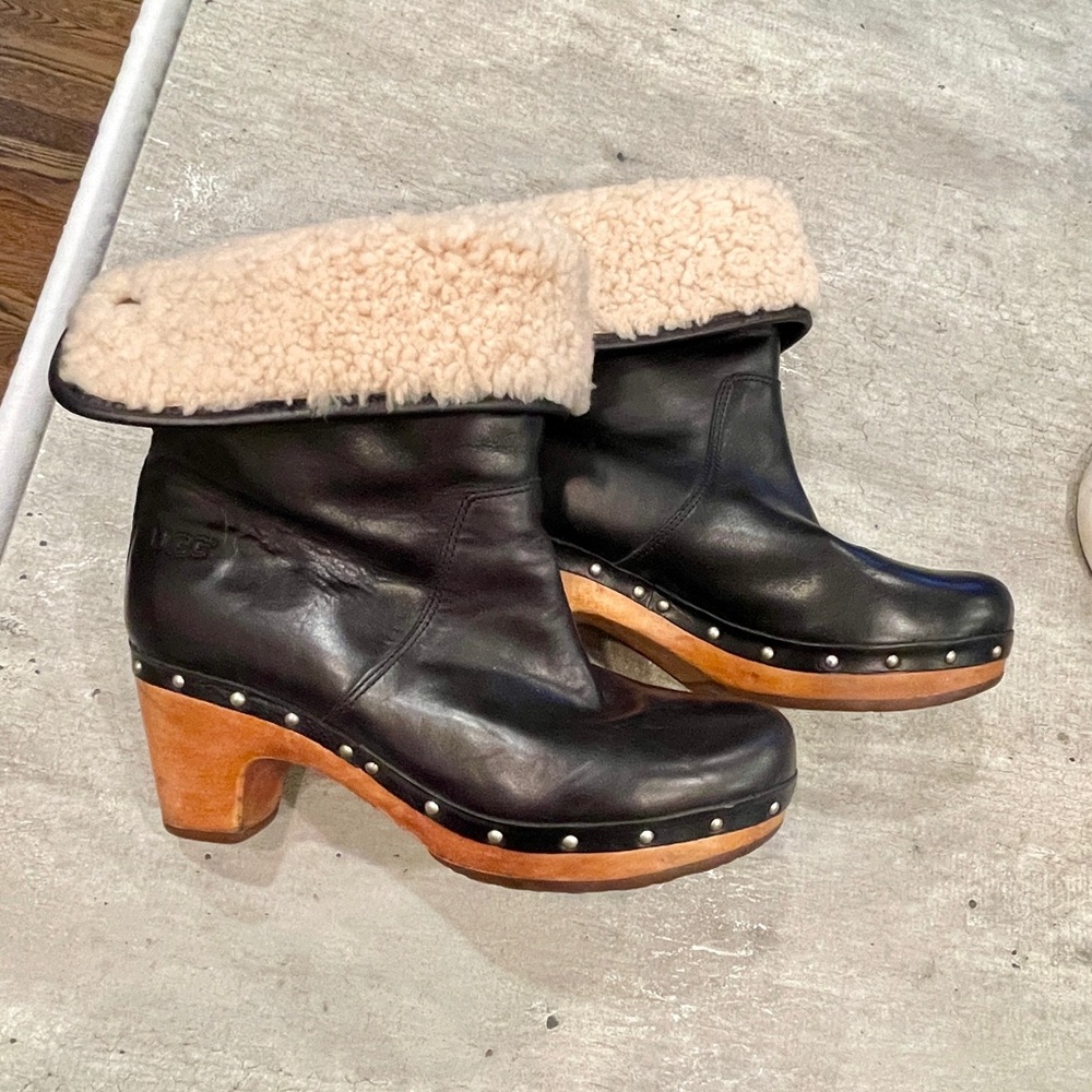 Ugg Lynnea Black Leather boots